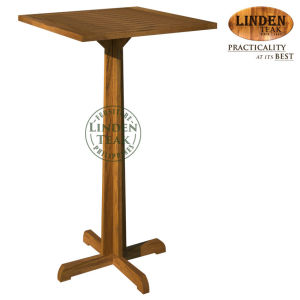 Handcrafted Solid Teak Wood Fax Hall-80 Square Bar Table Furniture