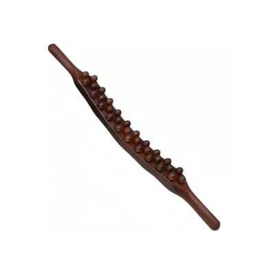 kayu urut badan massage tool 按摩棒 刮痧棒 65 bead Gua sha massage stick for Back Shoulder Neck Waist