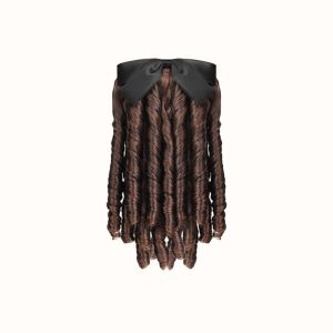 FANYUNG False High quality Fluffy Party Black Medieval Europen Hair Synthetic Women Brown Curly Ponytail Princess Hair Products Retro Hairpieces Royal Roll Hair Ponytail