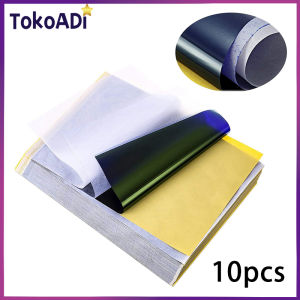 10PCS Kertas Karbon Tato Paper Spirit Stencil Carbon Thermal Tracing untuk Desain Tato Unik