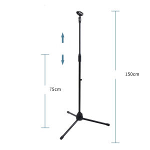 🇸🇬 SELLER - Adjustable Professional Mic Stand Microphone Stand with Clips Karaoke Singing Recording Speech Performance Adjustable Extendable Rotatable