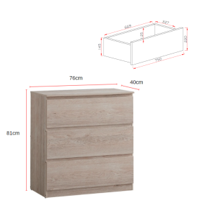 ELISA HOME Afan 4 Drawer Chest Storage Cabinet / Kabinet Laci 4 Tingkat / 抽屉柜