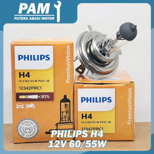 LAMPU HALOGEN PHILIPS H4 12V 60/55 WATT ORIGINAL