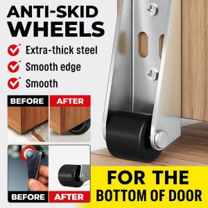 Stainless Steel Door Support Wheel Anti Sagging Sliding Door Pulley Antiskid Bracket Wheel Bottom Silent Door Bottom Wheel