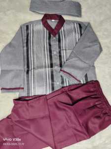 COD terbaru Koko songket anak lengan panjang usia 6 -15 tahun / BAJU muslim anak laki laki satu set