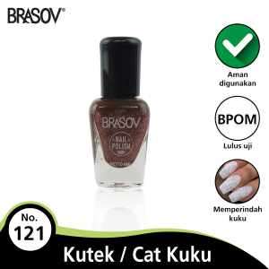 BRASOV Kutek Cat Kuku Glitter 8 ML Kutek Glitter Nail Polish Glitter BPOM SGL01-XX-CT 117-128