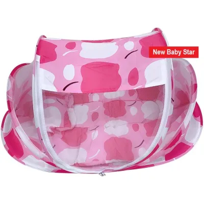 Jumbo Baby Mosquito Net with Bed Folding Soft Cushion Zipper Crib Bed & Pillow infant to 2yrs Home Tent Newborn infant crib crib set comforter mattress babies needs and essentials 100% cotton lucky package set newborn
