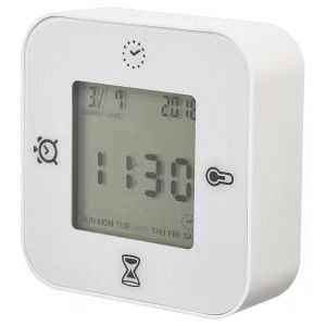IKEA KLOCKIS Digital Clock | thermometer | alarm | timer | Jam | termometer | penggera | pemasa | White | Pink | 时钟 | 闹钟 | 温度计 | 定时器