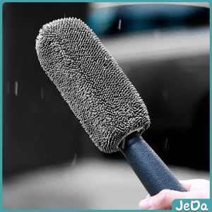 JeDa แปรงไมโครไฟเบอร์ สำหรับทำความสะอาดยางล้อรถ ขัดซอกล้อแมคล้อรถยนต์ Tire brush