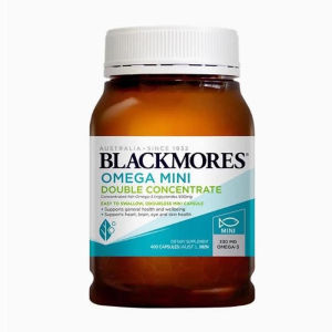 Blackmores Omega Mini Double Concentrate Odourless Fish Oil ( 400 Mini Capsules ) ( Made In Australia )