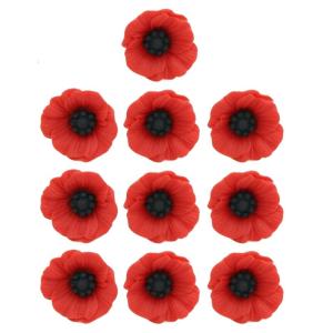 10Pcs ghim cài ve áo hình hoa Trâm Cài Trang Phục huy hiệu cài Cho nữ phụ nữ Vào Ngày Tưởng Niệm Tưởng Niệm Ngày Quà Tặng