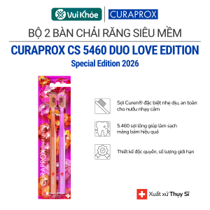 CURAPROX DUO LOVE EDITION 2026 | Bộ Bàn chải đánh răng CS 5460 Ultra Soft | Mã SP 73327992