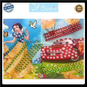 Crystal Diamond DIY Sticker Card Art Craft Puzzle Kids Toys Mainan Mainan (Full Set 20 Types)