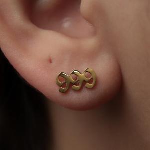 HB Jewelry ANGEL NUMBERS Earrings for Women Fashion Accessories