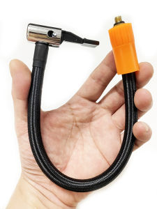 Ống bơm đầu BÚA Vòi bơm hơi bánh xe hơi / xe máy ( mã CV 30cm ) Chân 6 ly - dây đầu chân Cam