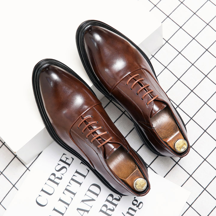 Men's Brogues Derby Dress Shoes – Formal Oxfords For Wedding & Casual – Faux Leather, Sizes 6.5-15