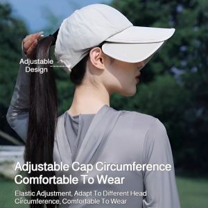 Womens outdoor fullface sun hat wider hollow top retractable summer cover fullface sun hat