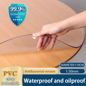 Diam/Round transparent pvc table cloth Waterproof anti-scald soft glass table cover plastic 0 Formaldehyde