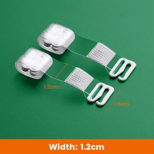 LoviRa Transparent Invisible Non-Slip Underwear Bra Straps Width 0.1cm/1cm/1.2cm/1.5cm/1.8cm