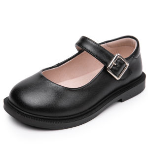 BIZOT Childrens Students Leather Shoes Princess Shoes Girls Bowknot School Ceremony Performance Kids Leather Shoes