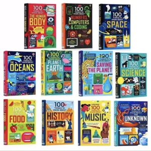 Essential Educational Set: Usborne 100 Things to Know Series - Science Space Oceans History Food & Coding