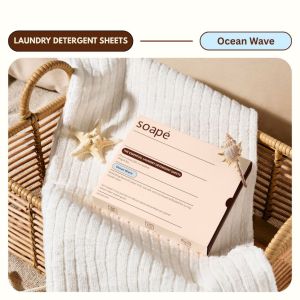 soape | Essential Laundry Detergent Sheets | Ocean Wave Scent | 30 eco sheets | 60 eco washes