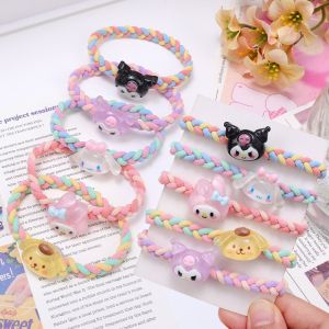 Ikat Rambut Kepang Karakter Lucu Elastis Kunciran Rambut Anak Motif Isi 5pc