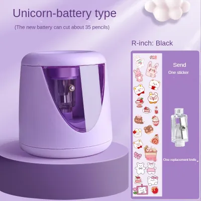 Electric Pencil Sharpener Automatic Kid Pencil Sharpener Multifunctional Quick Sharpening Stationery