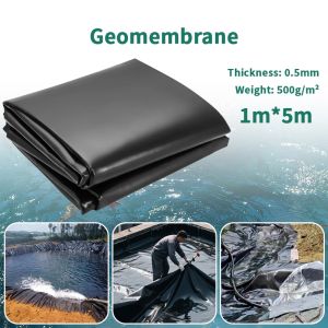 HDPE Geomembrane Pond Liner Black 0.5mm Thickened Fish Pond Cultivation Roof Waterproofing