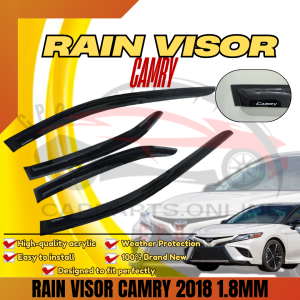 CPO RAIN VISOR CAMRY 2018 BLACK 1.8MM (11685)
