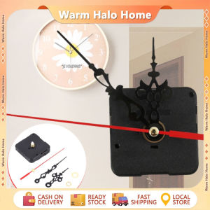 Black Wall Clock Mute Quartz Movement Repair Parts Replace Sets Include DIY Clock Mechanism and Hour Hand