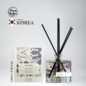 Aroma Matters Essential Oil Lavender Scent Reed Diffuser 120ml/250ml - Aromatherapy Home Fragrance Made in Korea