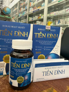 Viên uống bổ não KORAS HOẠT HUYẾT TIỀN ĐÌNH hộp 30 viên dùng cho người bị : hoa mắt chóng mặt đau đầu mất ngủ.