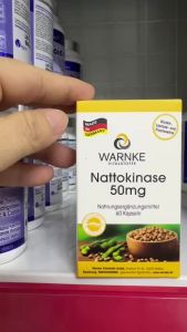 [Hàng CTY] Viên uống hỗ trợ phòng chống đông máu ngừa đột quỵ Warnke Nattokinase 50mg 60 viên - - Hỗ trợ giảm nguy cơ đột quỵ tai biến mạch máu não và nhồi máu cơ tim.  - Cải thiện tuần hoàn não hỗ trợ tăng cường trí nhớ và độ tập trung.  - Giảm triệu