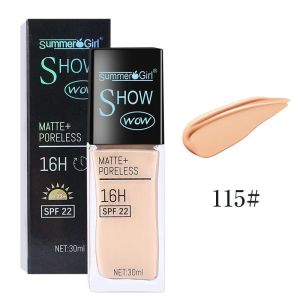 【MY Girl】SummerGirl Liquid Foundation 16H Matte Poreless Makeup SPF22 30ml Long Lasting