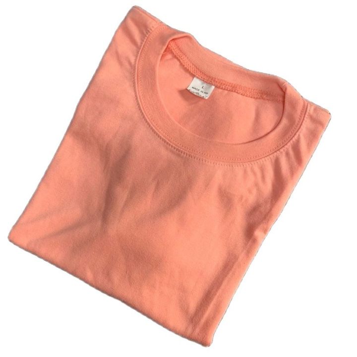 peach plain shirt