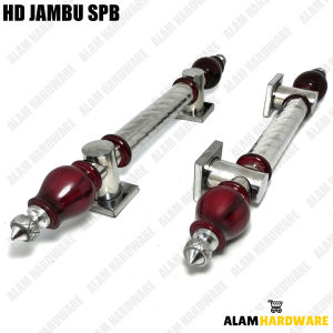 Paket 1 Pasang Handle Pintu Rumah Minimalis Type Jambu SPB Panjang 50 Cm Dengan Bodykunci