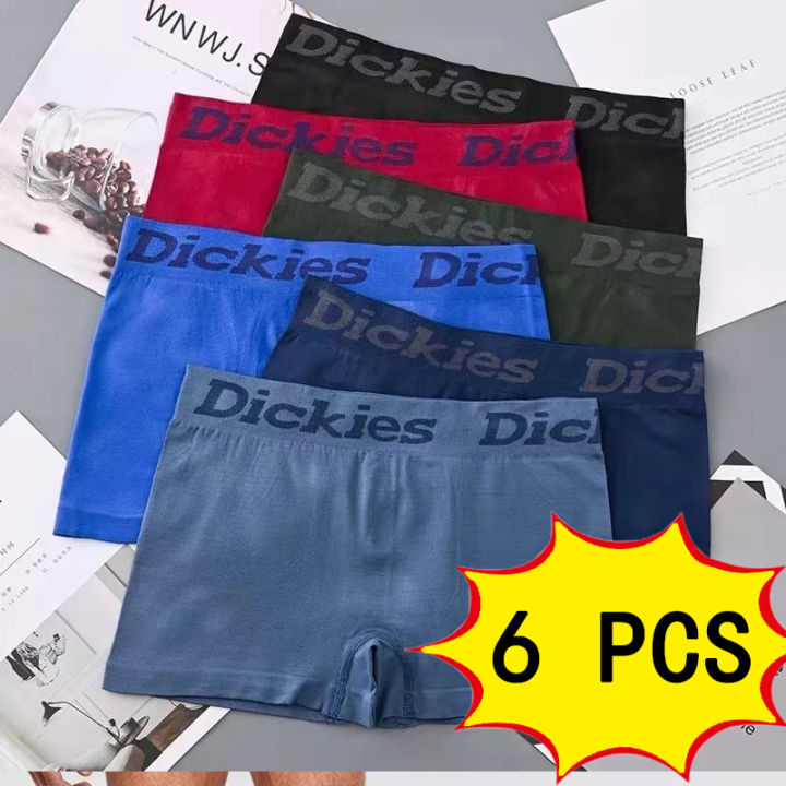 6 Pack Dickies Men's Underwear Cotton High Stretch Boxer Briefs High ...