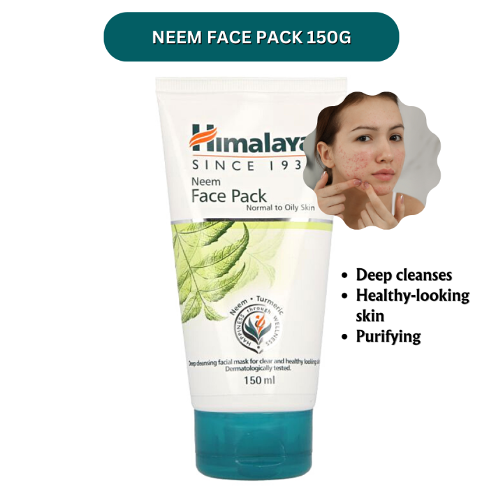 Himalaya Purifying Neem Face Pack 150ml Clear and Problem Free