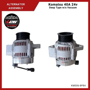 Alternator Assemblies for Komatsu truck 40Amp 24v Deep Type without Vacuum KM006-8P84