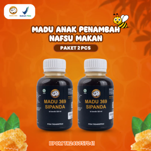 (Paket 2 pcs) PREMIUM! Madu 369 - Vitamin Anak Lahap Makan - Bikin Doyan Makan dan Berat Badan Naik (COD)