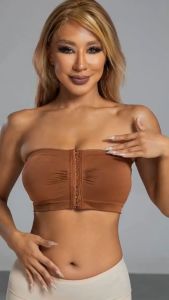 No Padded Strapless bra Plus size Bra push up tube top Non Wire chest wrap wireless Seamless