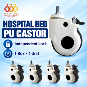 Hospital Bed PU Castor (1 Unit)