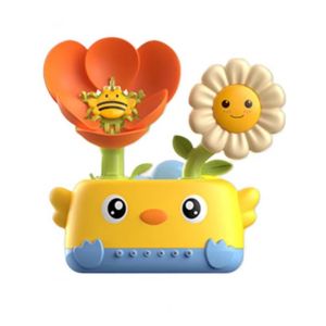 NAM ถ้วยดูด ของเล่นอาบน้ำสำหรับเด็กและเด็กเล็ก สนุกสนานกับการหมุน รดน้ำดอกไม้ ของเล่นอ่างอาบน้ำน้ำตก ชุดอ่างอาบน้ำ นกหวีด ของเล่นอาบน้ำแบบโต้ตอบ การเล่นในอ่างอาบน้ำ