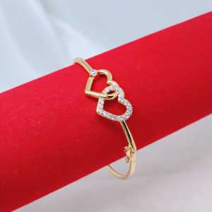 Gelang Tangan Bangle Wanita Aksesoris Fashion Awet Tahan Lama Anti Karat Cocok Untuk Harian G4-2B