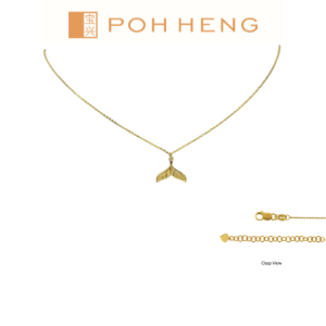 Poh Heng Jewellery 22K Freestyle Endless Fishtail Necklace in Yellow Gold[Price By Weight]