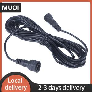[COD] MUQI Ship within 24 hours 5 Meter Extension Cable For Solar Spotlight Waterproof Cable 2 Pin Male To Female Connector Floodlight Universal 5M Cable