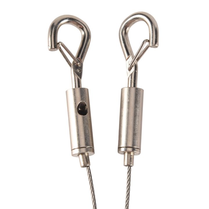 X Steel Rope Support Adjustable Picture Hanging Wire Heavy Duty Supports - 2 Pack Hanging ...