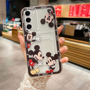 Phone Case for Samsung S24 FE New 2024 Fashion with Card Pocket full coverage protection Camera transparent silicone Soft Casing Galaxy S24fe cartoon phone cover