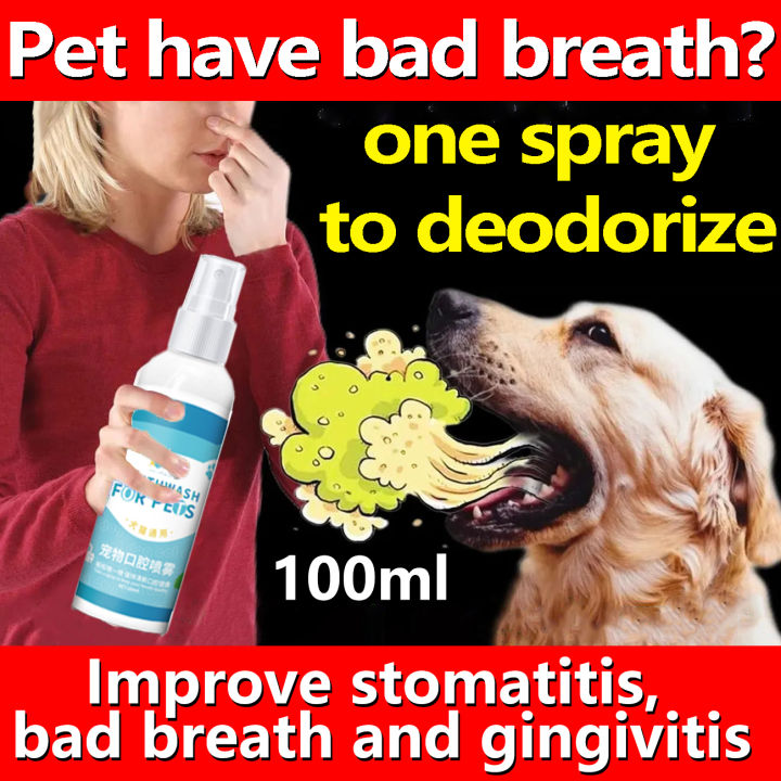 pet oral care spray 100ml mouth spray bad breath removal mouthwash